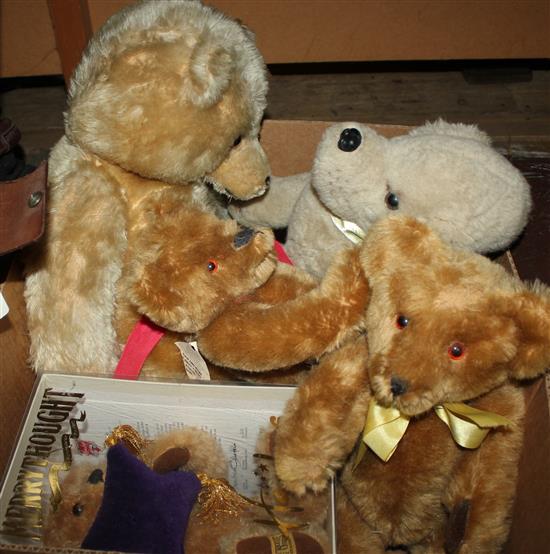 Commemorative Merry Thought bear & others